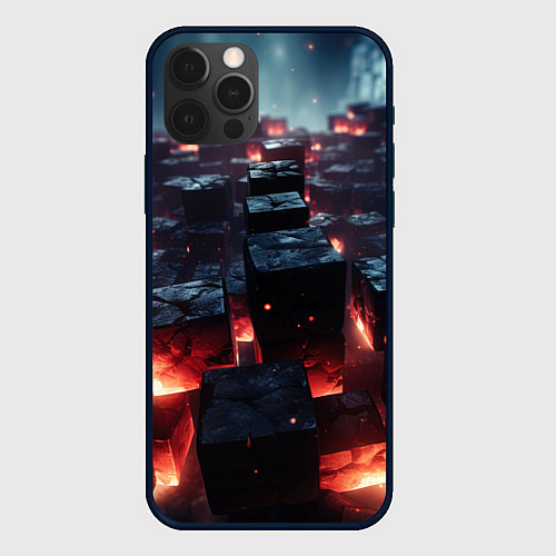 Чехол iPhone 12 Pro Гармония форм / 3D-Черный – фото 1