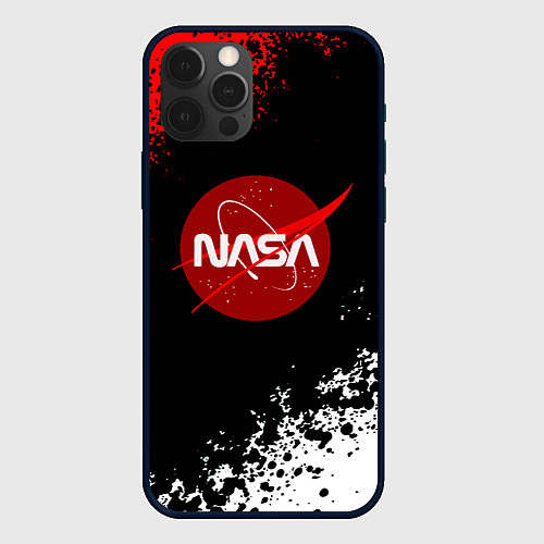 Чехол iPhone 12 Pro NASA краски спорт / 3D-Черный – фото 1