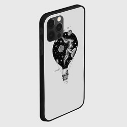Чехол для iPhone 12 Pro Космический аэростат, цвет: 3D-черный — фото 2