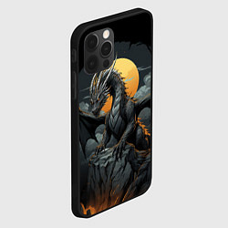 Чехол для iPhone 12 Pro Дракон волшебной полуночи, цвет: 3D-черный — фото 2