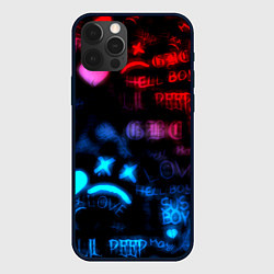 Чехол iPhone 12 Pro Lil peep neon rap music