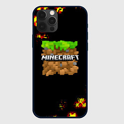 Чехол для iPhone 12 Pro Minecraft mobile game story, цвет: 3D-черный