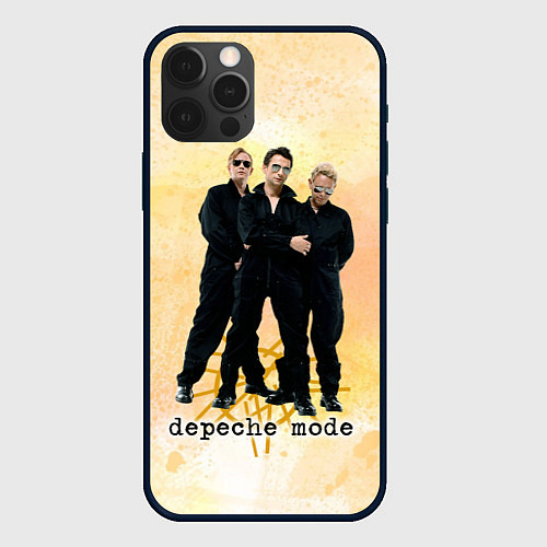 Чехол iPhone 12 Pro Depeche Mode - Universe band / 3D-Черный – фото 1