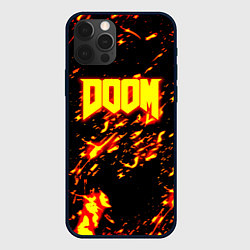 Чехол iPhone 12 Pro Doom огненный стиль ад марса