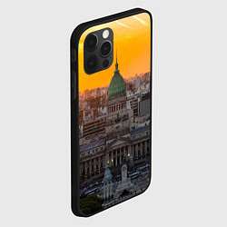 Чехол для iPhone 12 Pro Буэнос-Айрес, цвет: 3D-черный — фото 2