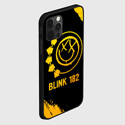 Чехол для iPhone 12 Pro Blink 182 - gold gradient, цвет: 3D-черный — фото 2