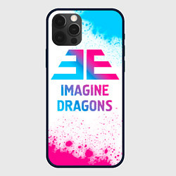 Чехол iPhone 12 Pro Imagine Dragons neon gradient style