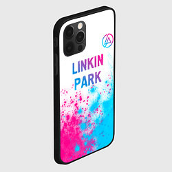 Чехол для iPhone 12 Pro Linkin Park neon gradient style посередине, цвет: 3D-черный — фото 2