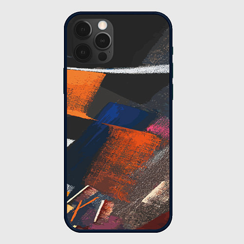 Чехол iPhone 12 Pro Меловая симфония / 3D-Черный – фото 1