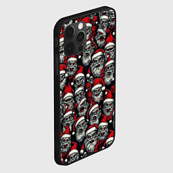 Чехол для iPhone 12 Pro Плохой Санта Клаус, цвет: 3D-черный — фото 2