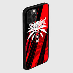 Чехол для iPhone 12 Pro The witcher - red sport, цвет: 3D-черный — фото 2