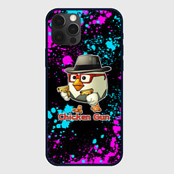 Чехол iPhone 12 Pro Chicken gun - neon