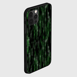 Чехол для iPhone 12 Pro Матричный паттерн, цвет: 3D-черный — фото 2