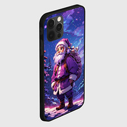 Чехол для iPhone 12 Pro Cartoon Santa, цвет: 3D-черный — фото 2