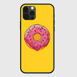 Чехол для iPhone 12 Pro Пончик Гомера, цвет: 3D-черный