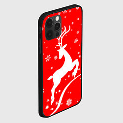 Чехол для iPhone 12 Pro Christmas deer, цвет: 3D-черный — фото 2