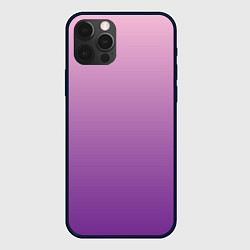 Чехол iPhone 12 Pro Нежный розовый и насыщенный малиновый градиент