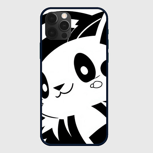 Чехол iPhone 12 Pro Серия милый анимэ монстрик / 3D-Черный – фото 1