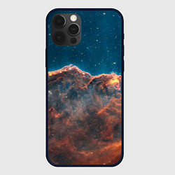 Чехол для iPhone 12 Pro Туманность Киля наблюдаемая телескопом Уэбба, цвет: 3D-черный
