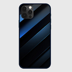 Чехол для iPhone 12 Pro Синий хаос, цвет: 3D-черный