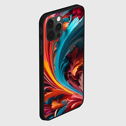 Чехол для iPhone 12 Pro Красивый яркий узорчик, цвет: 3D-черный — фото 2