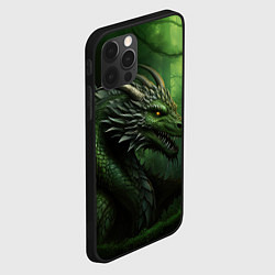 Чехол для iPhone 12 Pro Зеленый дракон символ 2024, цвет: 3D-черный — фото 2