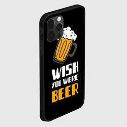 Чехол для iPhone 12 Pro Wish you were beer, цвет: 3D-черный — фото 2