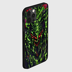 Чехол для iPhone 12 Pro Green and red slime, цвет: 3D-черный — фото 2