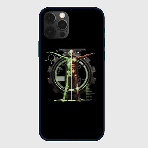 Чехол iPhone 12 Pro Магос биологис череп / 3D-Черный – фото 1