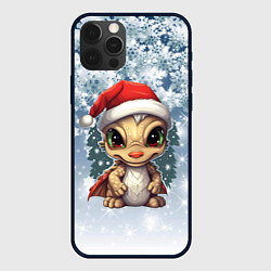 Чехол для iPhone 12 Pro Дракон новогодний 2024, цвет: 3D-черный