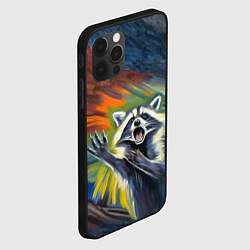 Чехол для iPhone 12 Pro Крик енота, цвет: 3D-черный — фото 2