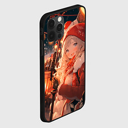 Чехол для iPhone 12 Pro Новогодняя подруга, цвет: 3D-черный — фото 2