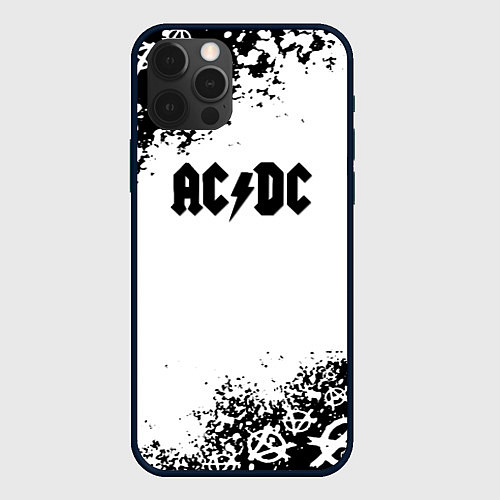 Чехол iPhone 12 Pro AC DC anarchy rock / 3D-Черный – фото 1