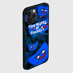 Чехол для iPhone 12 Pro Huggy Wuggy x Five Nights at Freddys, цвет: 3D-черный — фото 2