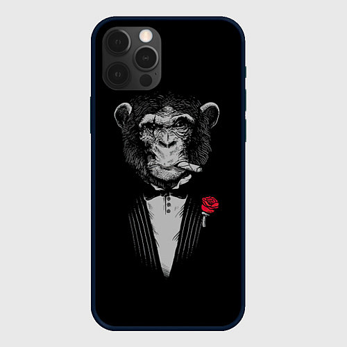 Чехол iPhone 12 Pro Monkey business / 3D-Черный – фото 1