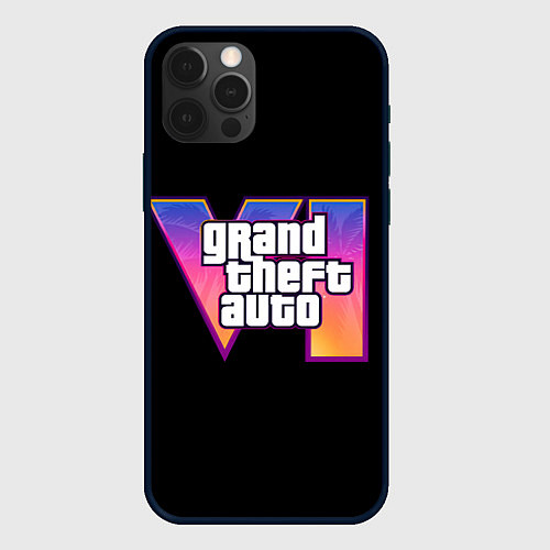 Чехол iPhone 12 Pro Grand Theft Auto 6 / 3D-Черный – фото 1