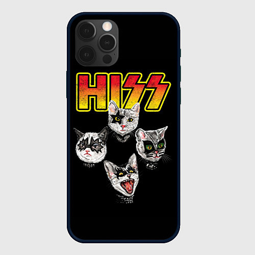 Чехол iPhone 12 Pro HISS / 3D-Черный – фото 1