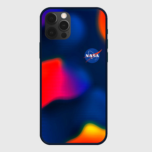 Чехол iPhone 12 Pro Nasa gradient sportcolor / 3D-Черный – фото 1