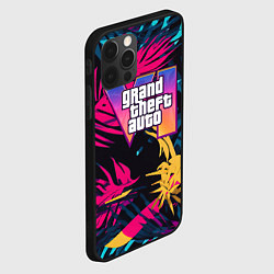 Чехол для iPhone 12 Pro GTA 6 logo abstract, цвет: 3D-черный — фото 2
