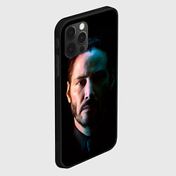 Чехол для iPhone 12 Pro Keanu Charles Reeves, цвет: 3D-черный — фото 2