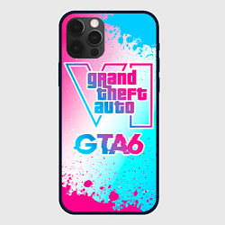 Чехол iPhone 12 Pro GTA6 neon gradient style