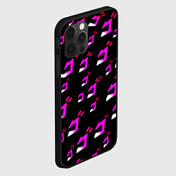 Чехол для iPhone 12 Pro JoJos Bizarre neon pattern logo, цвет: 3D-черный — фото 2