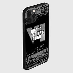 Чехол для iPhone 12 Pro GTA 6 следы шин, цвет: 3D-черный — фото 2