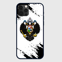 Чехол для iPhone 12 Pro Герб РФ имперская символика, цвет: 3D-черный