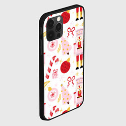 Чехол для iPhone 12 Pro Щелкунчик в розовом цвете, цвет: 3D-черный — фото 2