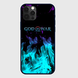 Чехол iPhone 12 Pro God of war неоновый шторм