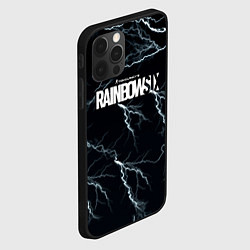 Чехол для iPhone 12 Pro Радуга 6 шторм, цвет: 3D-черный — фото 2