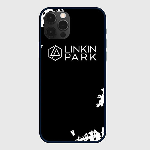 Чехол iPhone 12 Pro Linkin Park рок бенд / 3D-Черный – фото 1