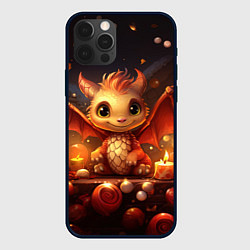 Чехол iPhone 12 Pro Дракошка в огоньках