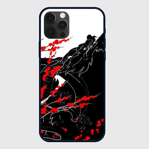 Чехол iPhone 12 Pro Tokyo Dragon / 3D-Черный – фото 1